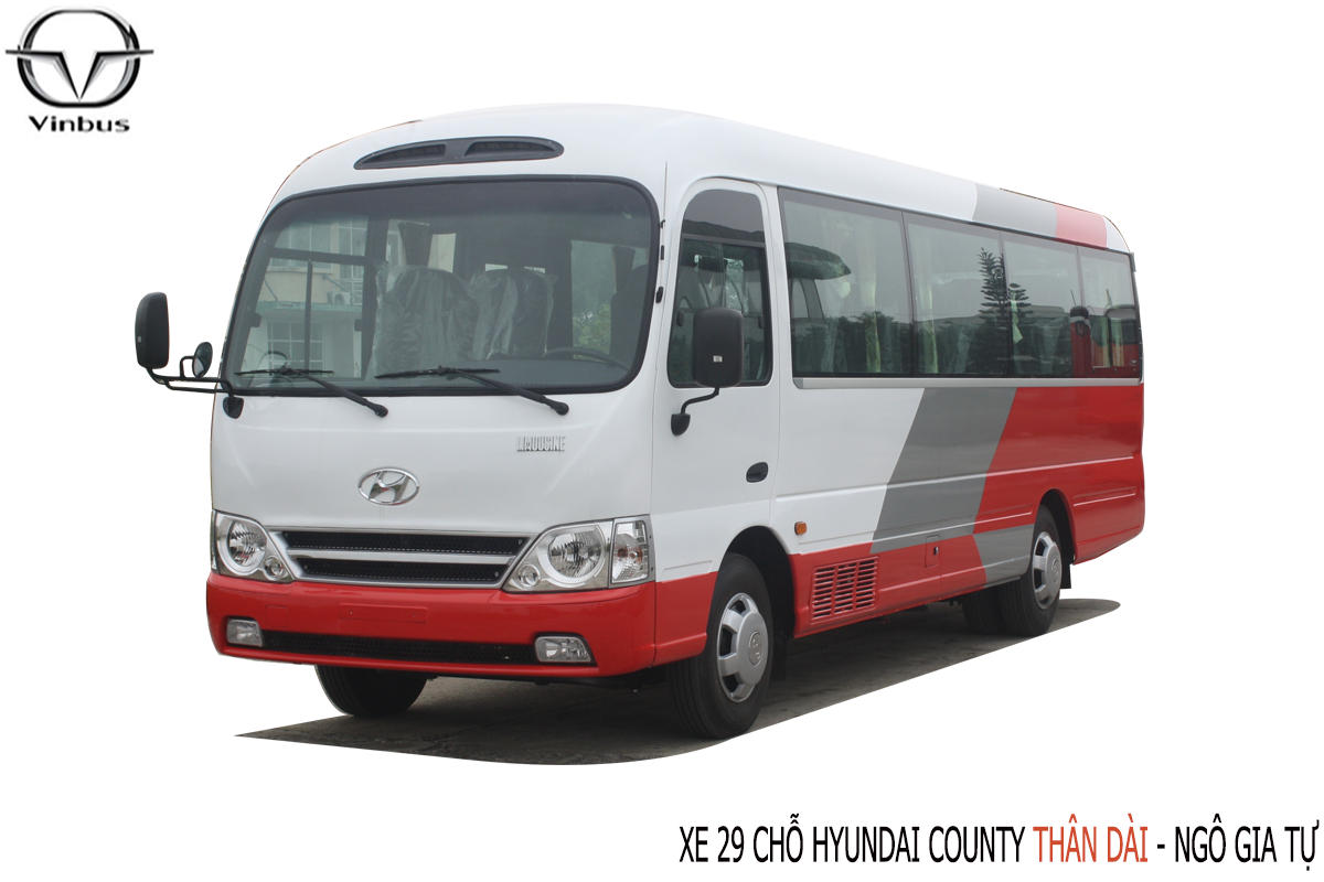 Xe khách hyundai County 29 chỗ thân dài Ngô Gia Tự