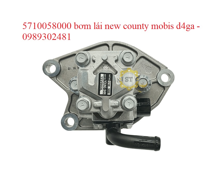 Bơm lái New County Mobis D4GA 5710058000 nhìn từ mặt trên