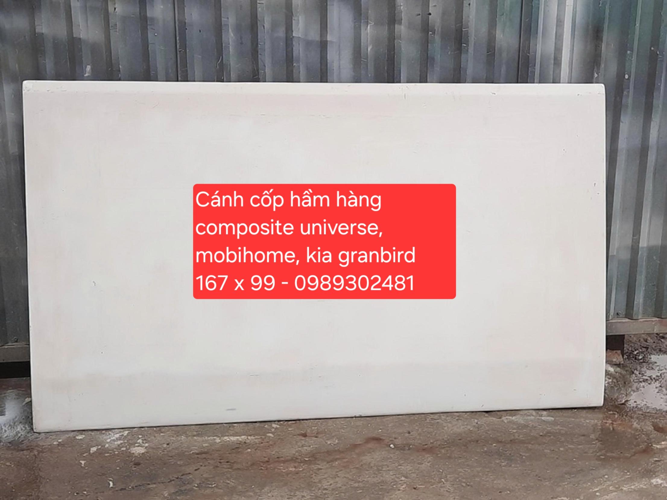 Cánh Cốp Hầm Hàng Composite Universe, Mobihome, Kia Granbird 167x99